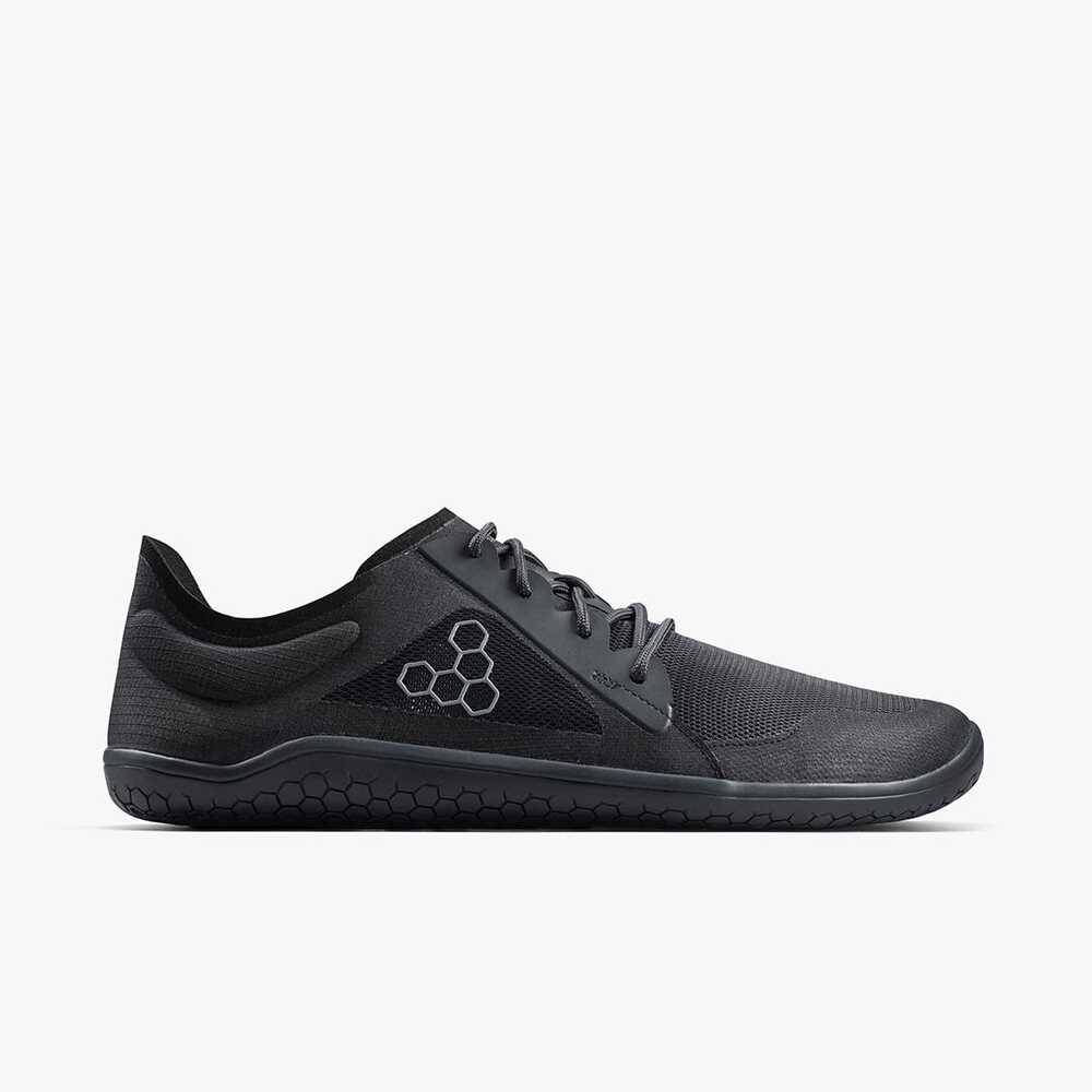 Vivobarefoot PRIMUS LITE IV MENS 9 US Obsidian Textile black